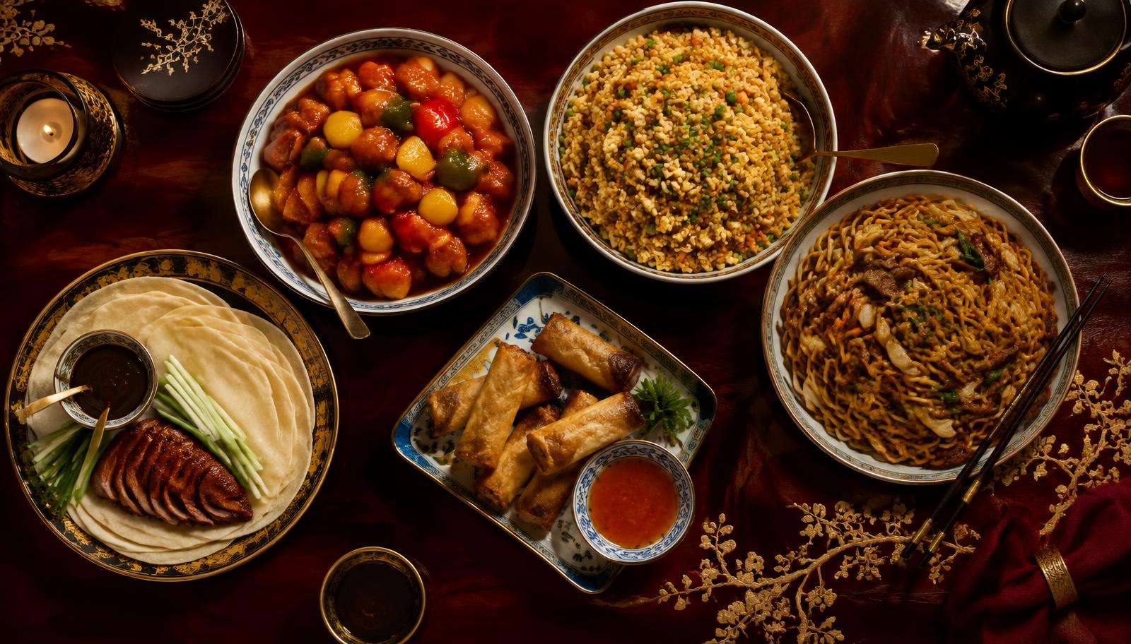 Chinese takeaway dishes from Tang's Penge